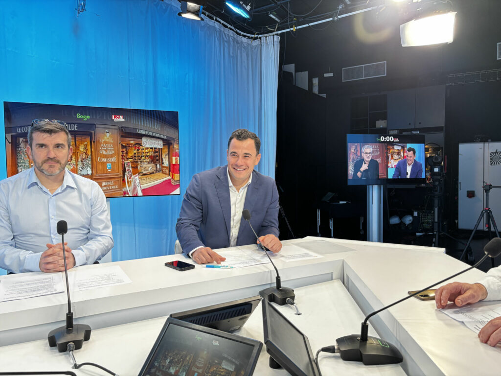 Webinaire organisé par LSA, sur la droite se trouve Menad Lamini directeur général d'Arcanes et sur la gauche Olivier Toustou, DGA dans l'entreprise Le Comptoir de Mathilde.