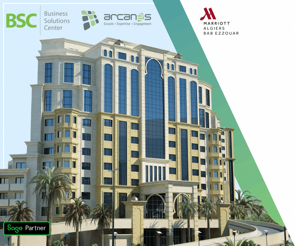 Évènement Sage X3 à Alger organisé par Arcanes et BSC à l’hôtel Marriott Bab Ezzouar