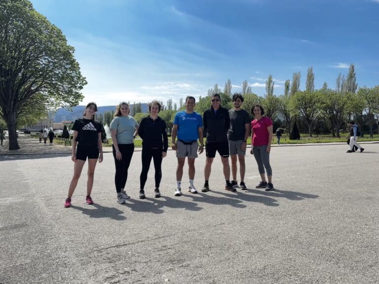 Course à pied lors de la pause méridionale chez Arcanes pour la préparation de Marseille-Cassis.