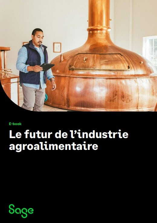Couverture de notre e-book sur le futur de l'industrie agroalimentaire.