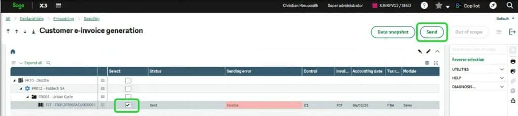 Refus d'une facture