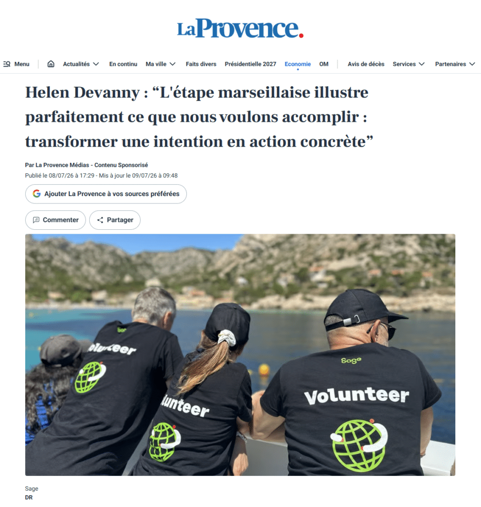 Article La Provence sur la tournée Sage Tour